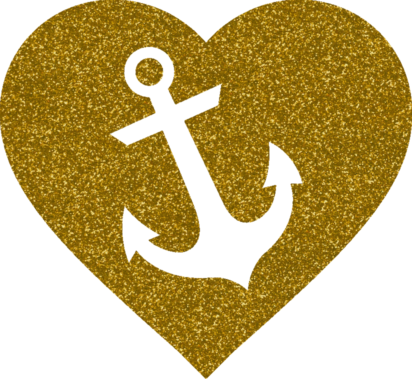 Gold Glitter I "Heart" My Sailor
