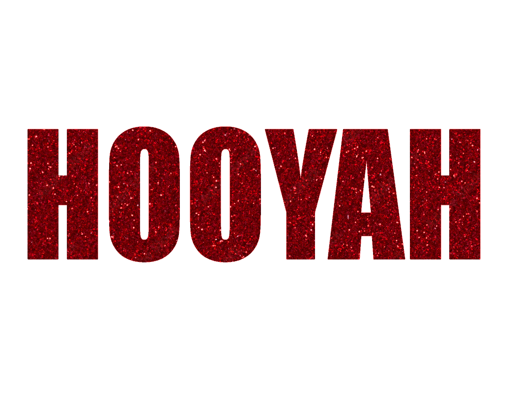 Red Glitter Hooyah